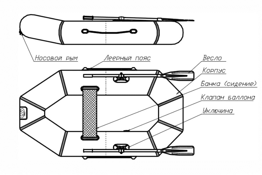 Лодка ПВХ Фрегат М-11