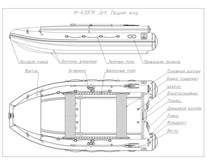 Лодка Фрегат М-430 FM Jet